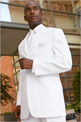 Perry Ellis America White Notch Tuxedo